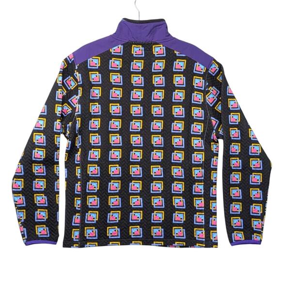 NWT Chubbies Out of the Box Quilted Quarter Zip Pullover Mens M Multicolor - Picture 2 of 11